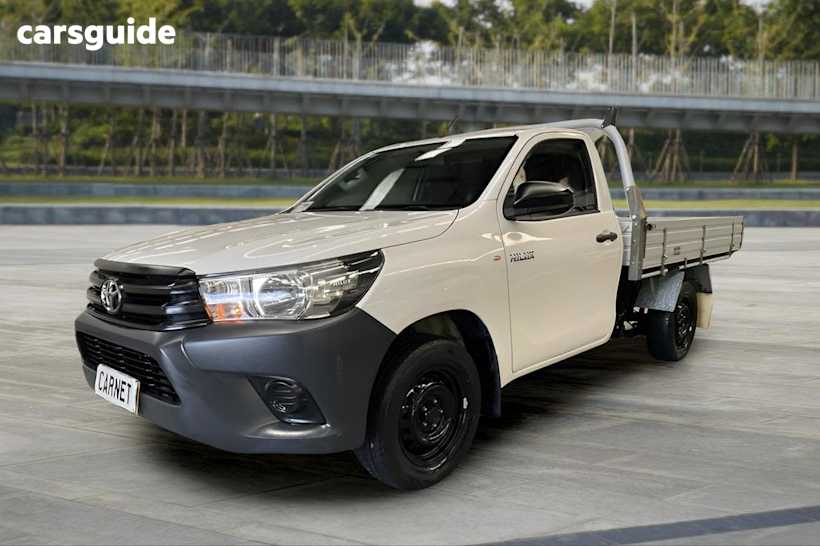 White 2017 Toyota Hilux Cab Chassis Workmate