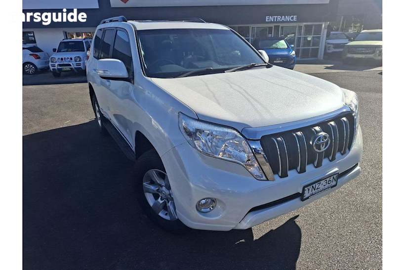White 2014 Toyota Landcruiser Prado SUV ALTITUDE 4X4