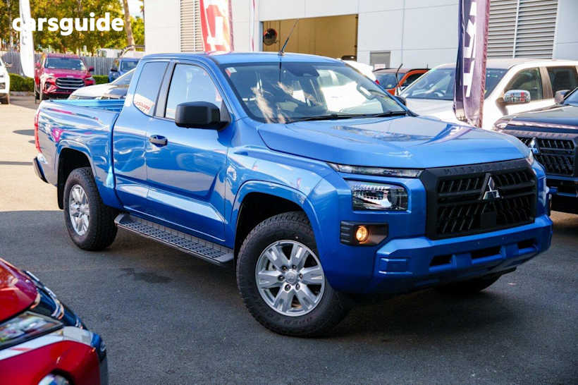 Blue 2025 Mitsubishi Triton Ute Tray GLX+ Pick-up Club Cab 4x4