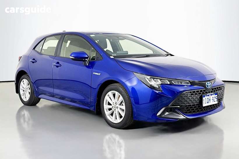 Blue 2023 Toyota Corolla Hatchback Ascent Sport Hybrid