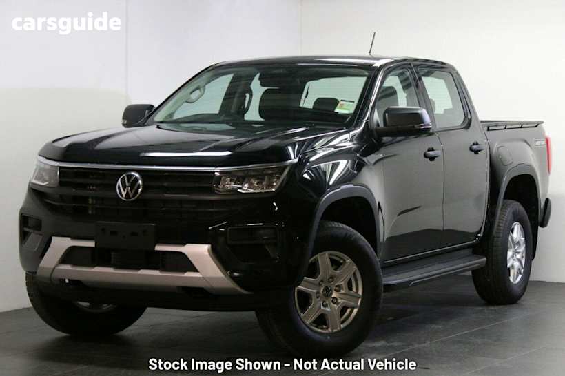 Black 2025 Volkswagen Amarok Dual Cab Utility Core Tdi405 4Motion