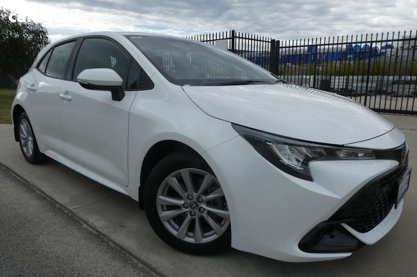 White 2023 Toyota Corolla Hatchback Ascent Sport + Convenience PK