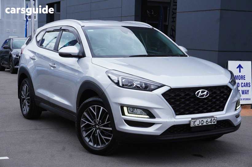 Silver 2020 Hyundai Tucson Wagon Active X (2WD) Black INT