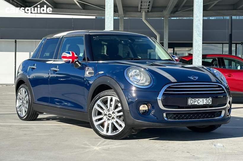 Blue 2017 Mini Cooper Hatchback 5D Hatch
