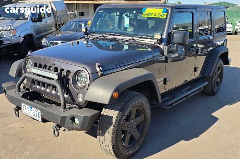 Grey 2014 Jeep Wrangler Softtop Unlimited Sport (4X4)