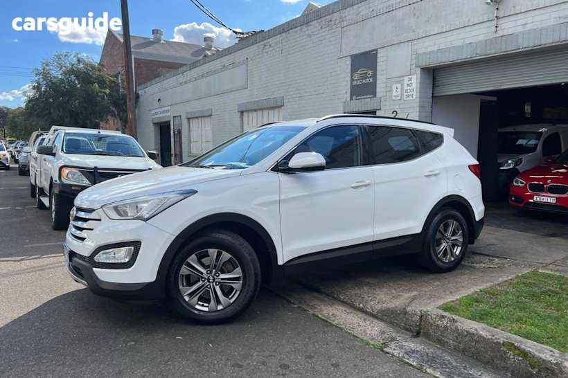 White 2014 Hyundai Santa FE Wagon ACTIVE CRDi (4x4) DM