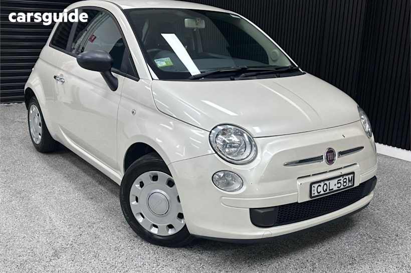 White 2013 Fiat 500 Hatchback POP