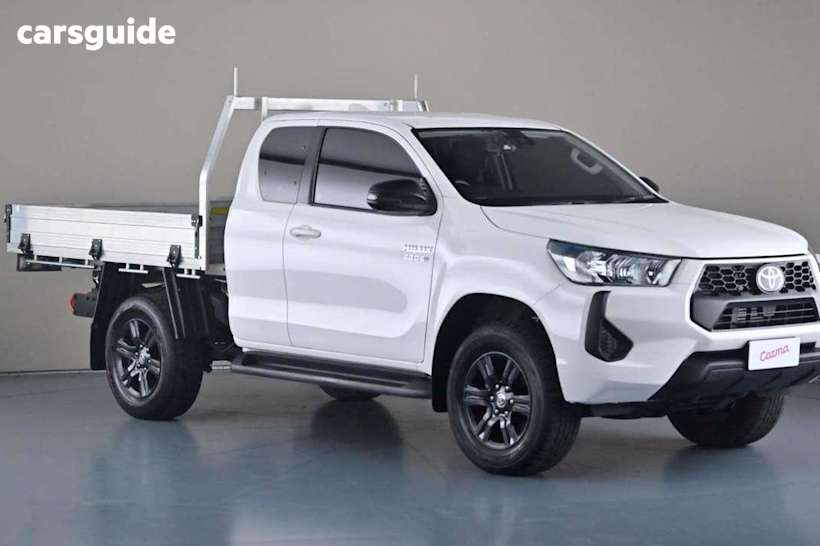 White 2024 Toyota Hilux X Cab Cab Chassis SR (4X4)