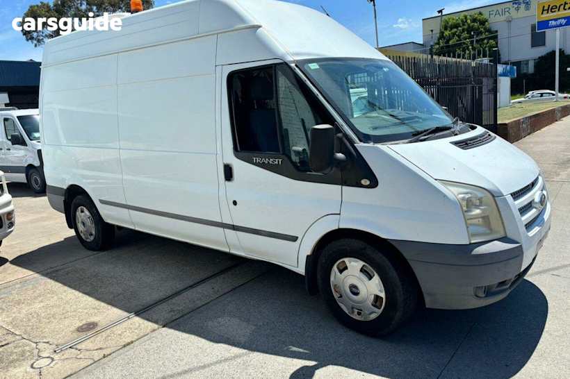 White 2012 Ford Transit Van Jumbo LWB High Roof