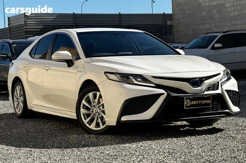 White 2022 Toyota Camry Sedan Ascent Sport Hybrid