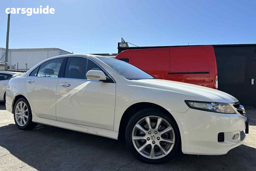 White 2007 Honda Accord Euro Sedan Luxury