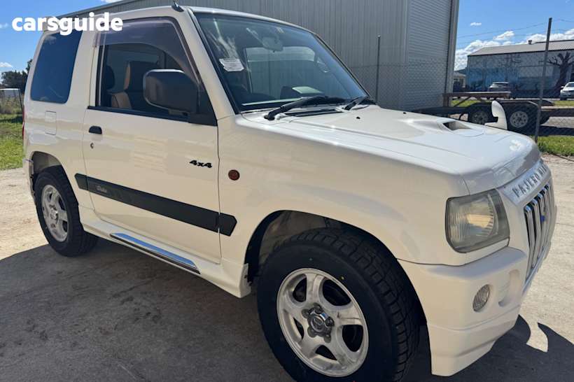 White 1999 Mitsubishi Pajero Mini SUV