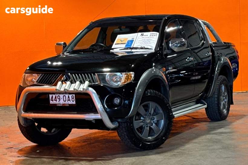 Black 2008 Mitsubishi Triton Double Cab Utility GLX-R (4X4)