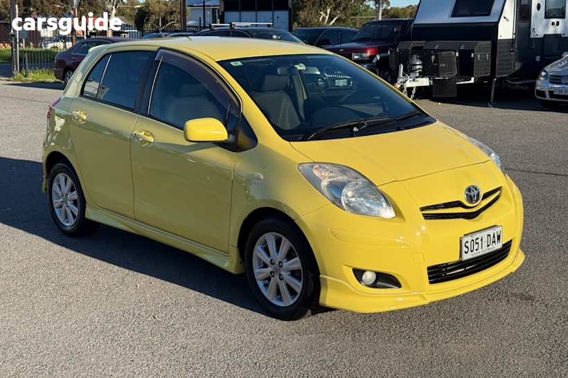 Yellow 2009 Toyota Yaris Hatchback YRX
