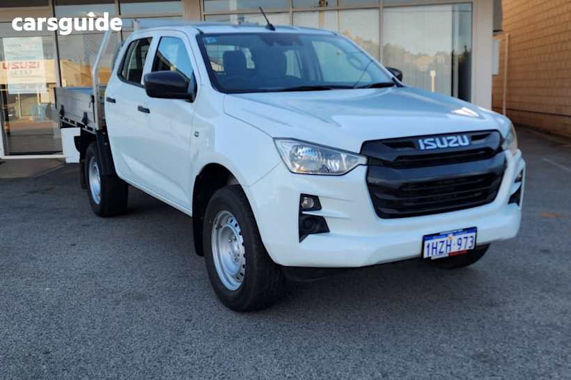 White 2023 Isuzu D-MAX Crew Cab Chassis Sx (4X4)