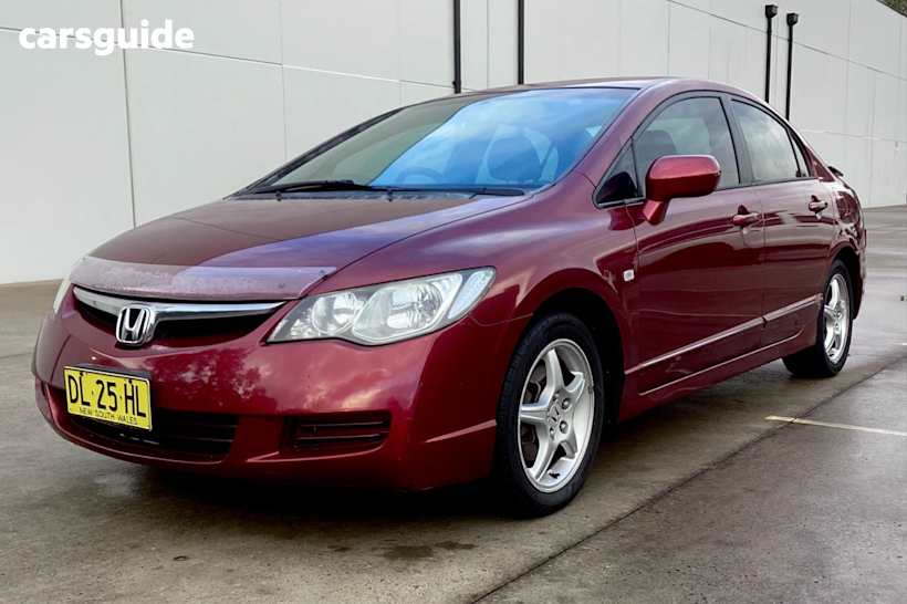 Burgundy 2007 Honda Civic Sedan Vti