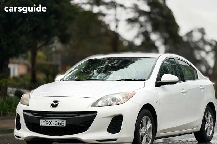 White 2012 Mazda 3 Sedan Neo