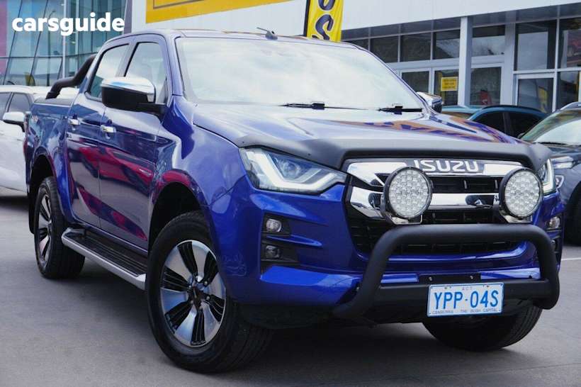 Blue 2022 Isuzu D-MAX Crew Cab Utility LS-U (4X4)