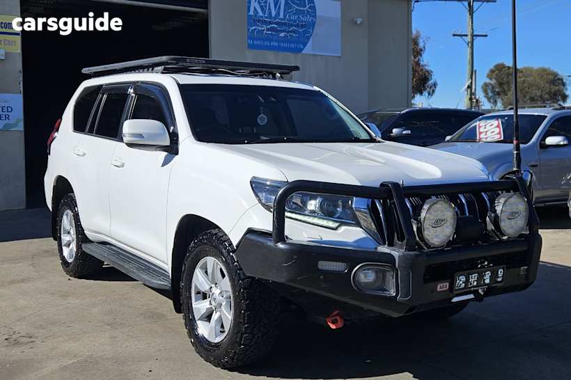 White 2019 Toyota Landcruiser Prado Wagon Gxl (Prem Int) (4X4)