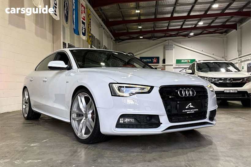 White 2015 Audi A5 Hatchback Sportback 3.0 TDI Quattro