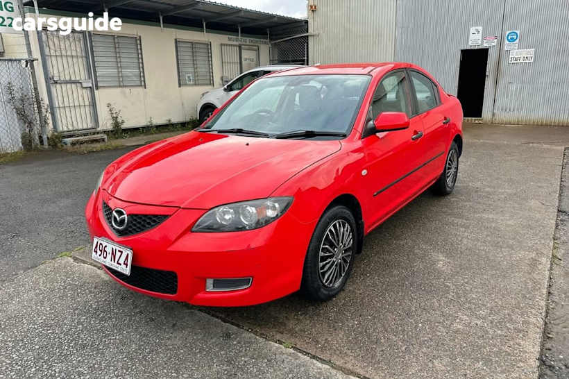 Red 2007 Mazda 3 Sedan Neo