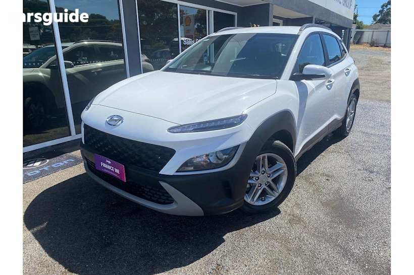 White 2023 Hyundai Kona SUV F