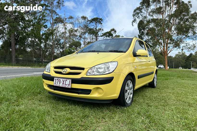 Yellow 2006 Hyundai Getz Hatchback 1.6