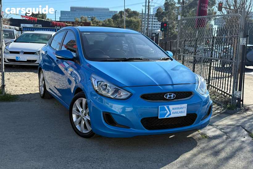 Blue 2018 Hyundai Accent Sedan Sport