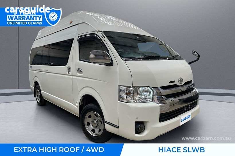 White 2016 Toyota HiAce Commercial