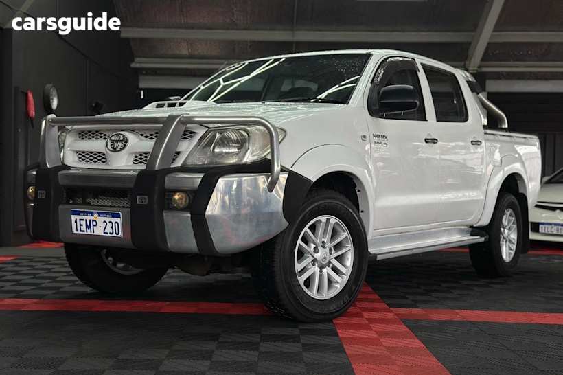 White 2011 Toyota Hilux Dual Cab Chassis SR (4X4)