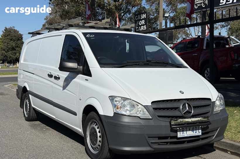 White 2015 Mercedes-Benz Vito Van 113Cdi Lwb