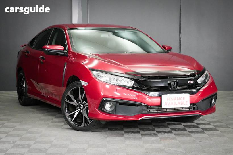 Red 2020 Honda Civic Hatchback Rs