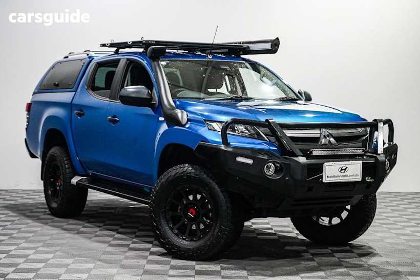 Blue 2019 Mitsubishi Triton Double Cab Pick Up GLX Plus (4X4)