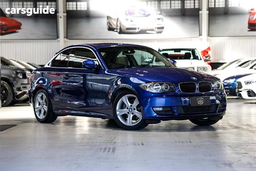 Blue 2010 BMW 125I Coupe