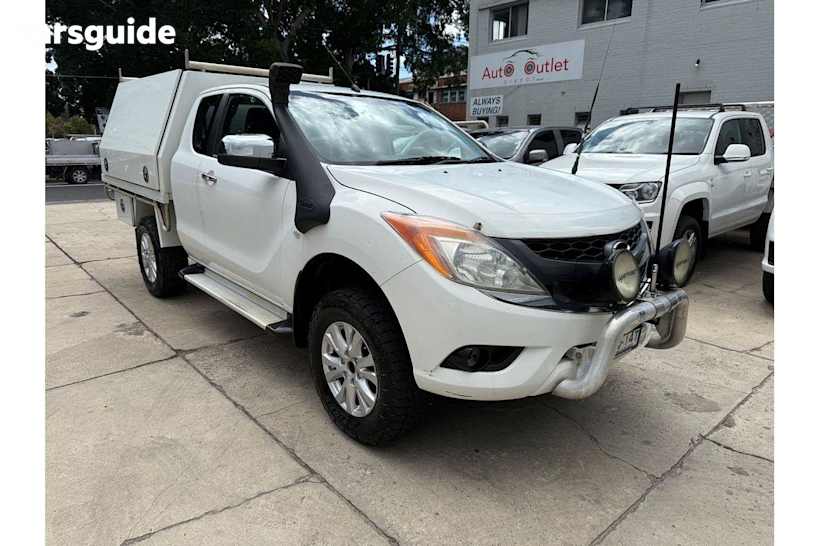 White 2013 Mazda BT-50 Freestyle Utility Xtr (4X4)