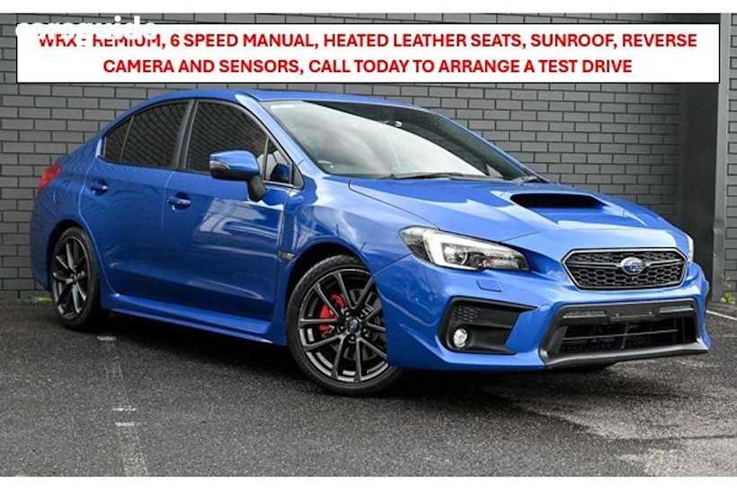 Blue 2018 Subaru WRX Sedan PREMIUM 4WD
