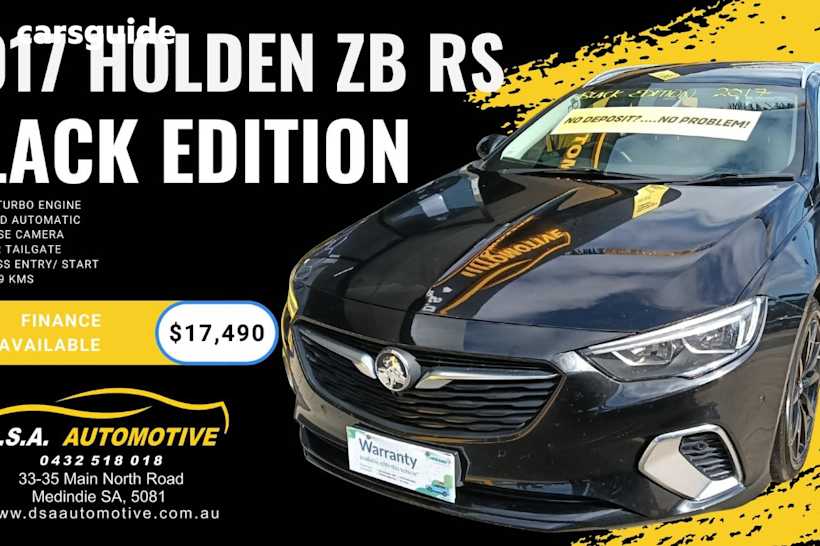 Black 2017 Holden Commodore Sportswagon Rs