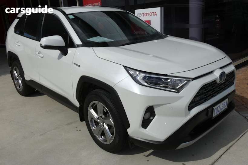 White 2021 Toyota RAV4 Wagon GXL (awd) Hybrid
