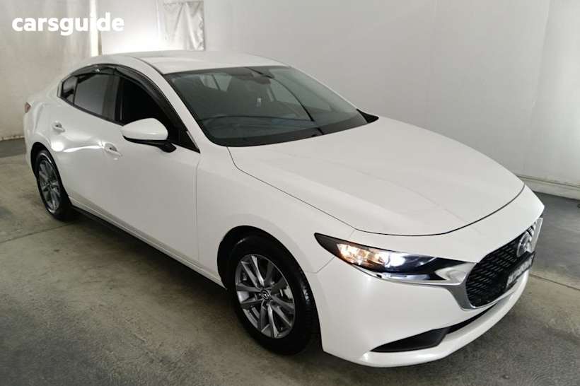 White 2020 Mazda 3 Sedan G20 Pure