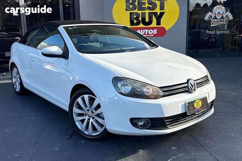 White 2012 Volkswagen Golf Convertible VI 118TSI Cabriolet 2dr Man 6sp 1.4TSC [MY12]