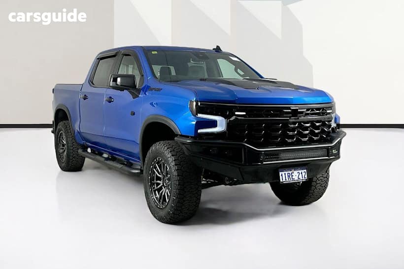 Blue 2023 Chevrolet Silverado Crew Cab Pickup 1500 Zr2