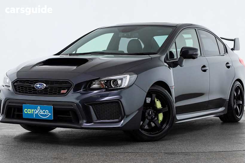 Grey 2017 Subaru WRX Sedan Sti Premium (Wing)