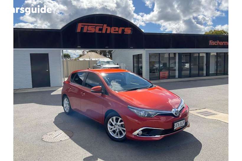 Orange 2015 Toyota Corolla Hatchback Ascent Sport