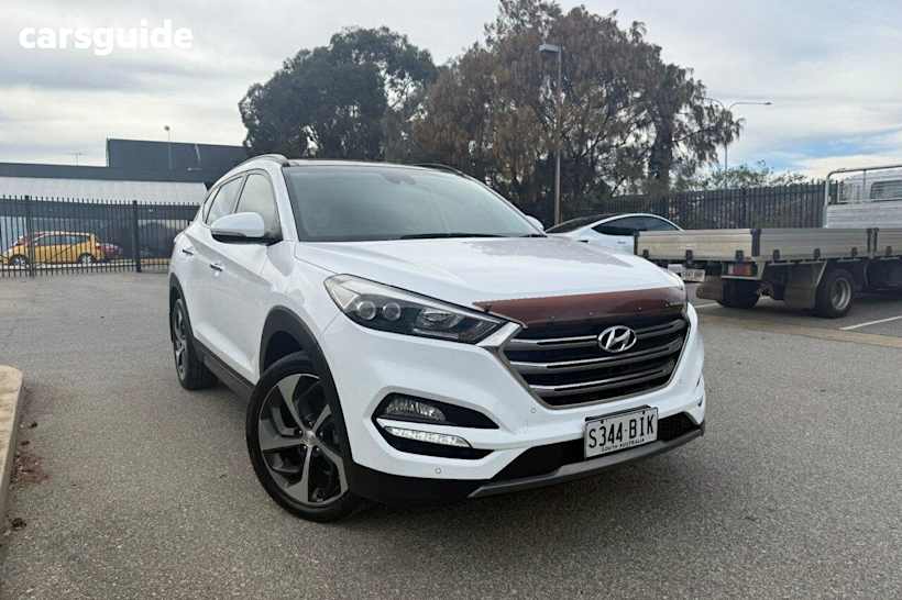 White 2015 Hyundai Tucson Wagon Highlander (Awd)