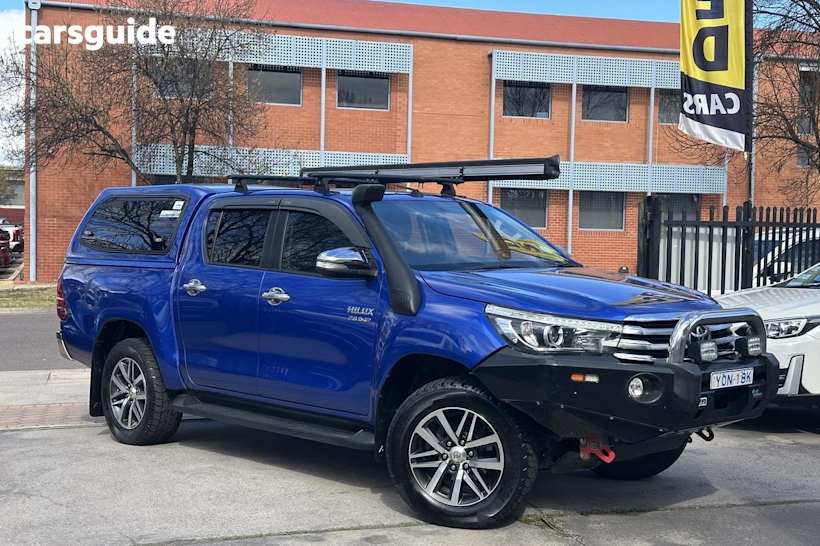 Blue 2017 Toyota Hilux Dual Cab Utility SR5 (4X4)