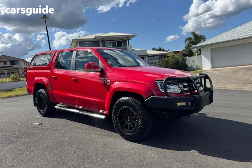 Red 2019 Volkswagen Amarok Dual Cab Utility V6 Tdi 550 Highline