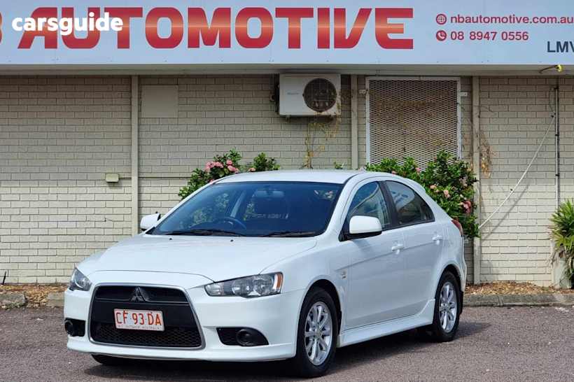 White 2012 Mitsubishi Lancer Hatchback Es Sportback