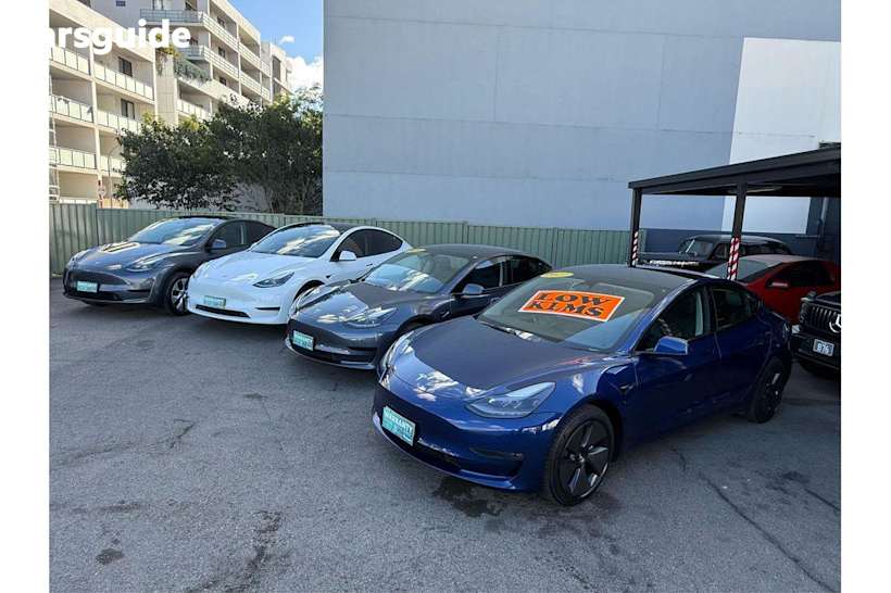 Grey 2022 Tesla Model 3 Sedan Rear-Wheel Drive