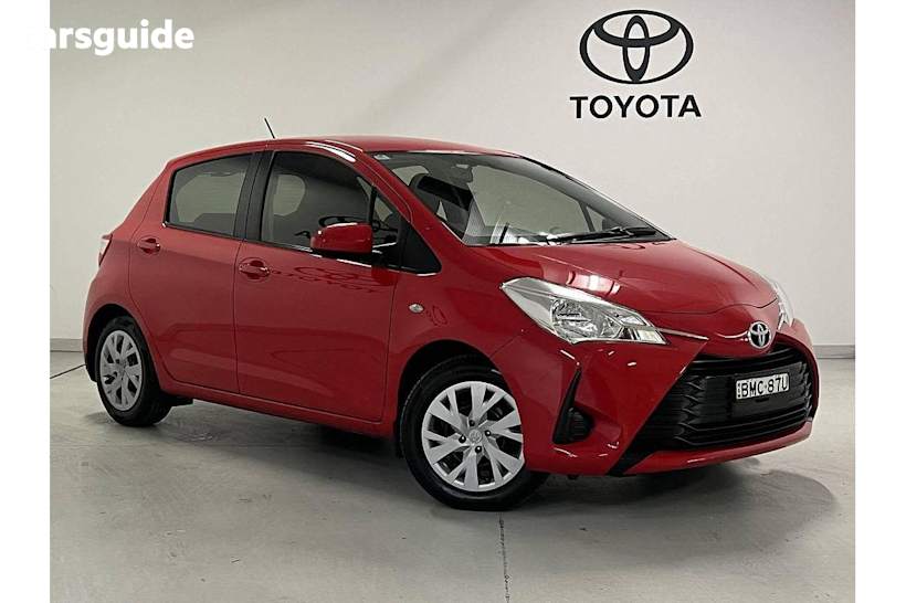 Red 2017 Toyota Yaris Hatchback Ascent