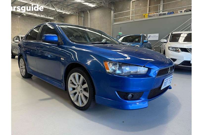 Blue 2011 Mitsubishi Lancer Hatchback Vr-X Sportback